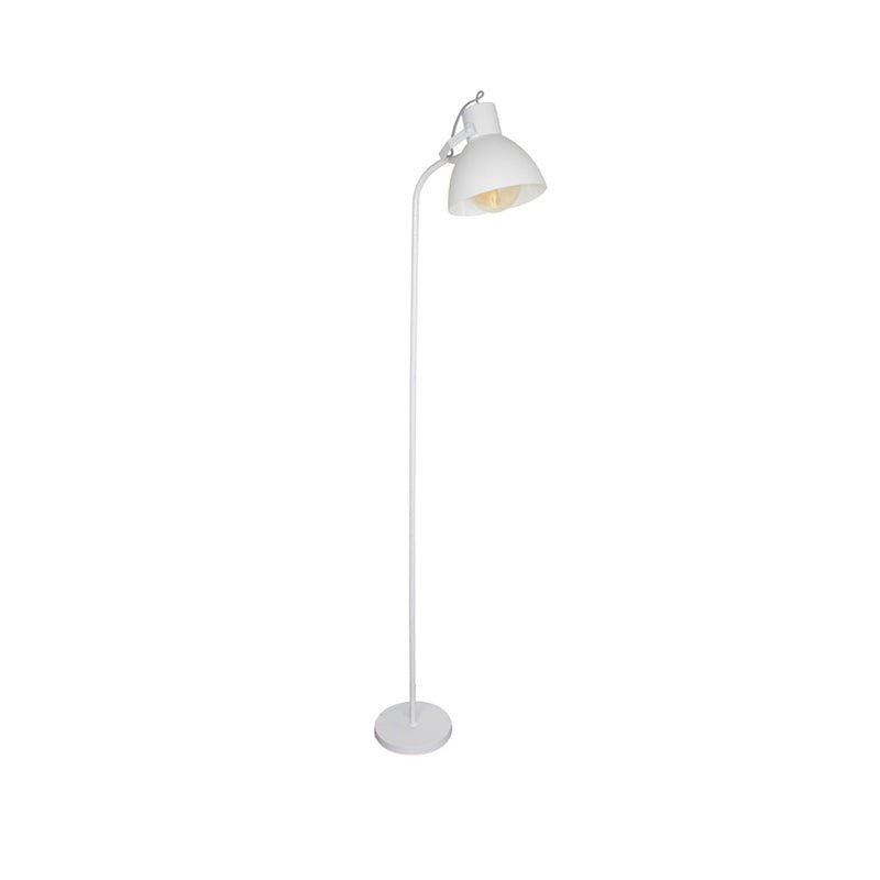 Lampadaire Salon Blanc H172cm pour Ampoule E27 - Silumen