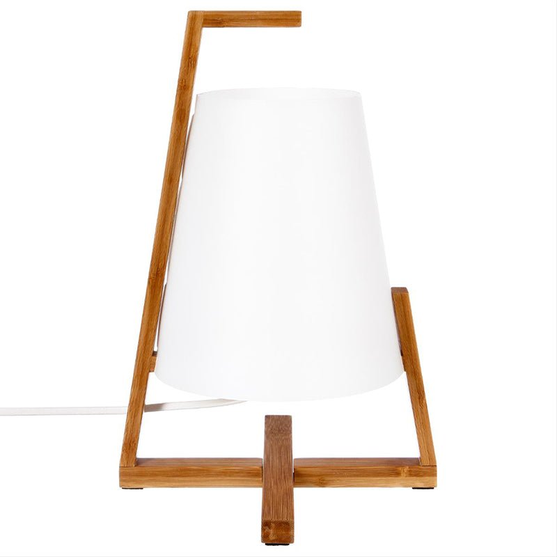 Lampe à Poser en Bambou Papier et Polypropylène 32cm - Silumen