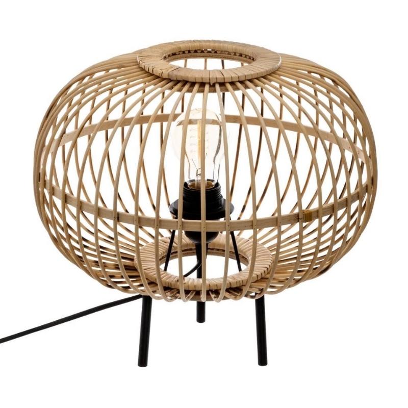 Lampe de Chevet Bambou Naturel pour ampoule E27 - Silumen
