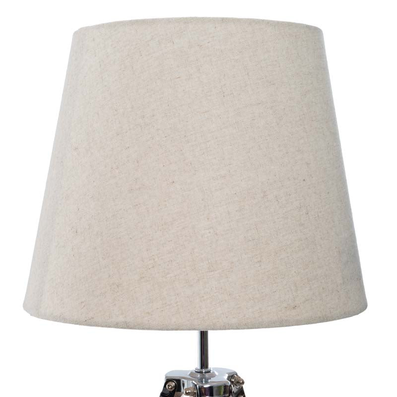 Lampe de Chevet Design Bambou Trépied H58cm Ivoire - Silumen