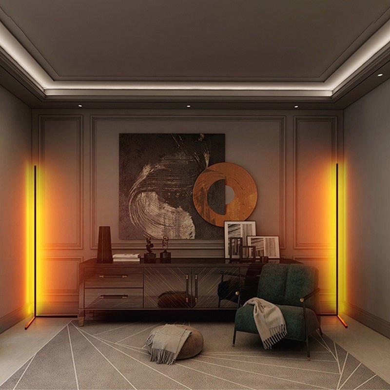 Lampe Néon sur Pied Design Connectée WIFI RGB 140cm avec Télécommande - Silumen