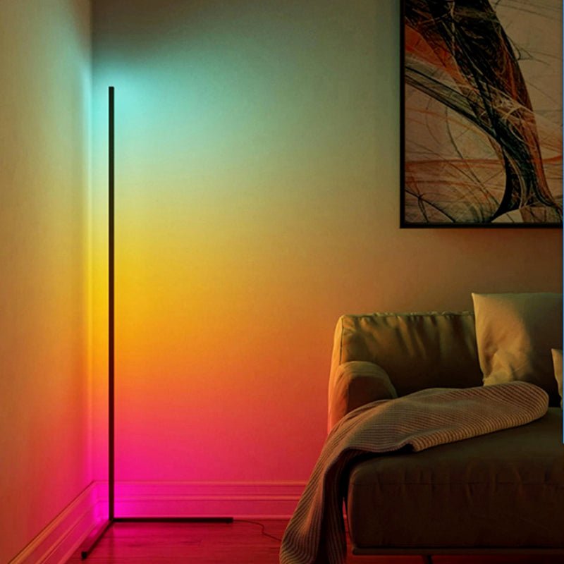 Lampe Néon sur Pied Design Connectée WIFI RGB 140cm avec Télécommande - Silumen