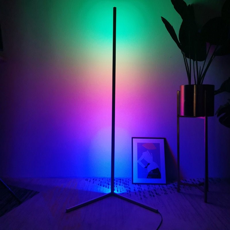 Lampe Néon sur Pied Design Connectée WIFI RGB 140cm avec Télécommande - Silumen