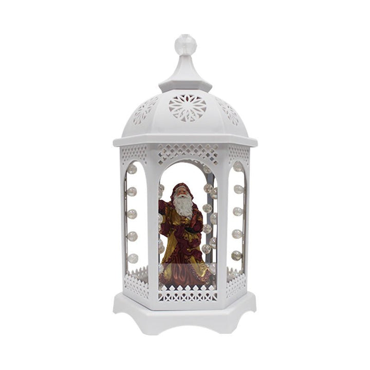 Lanterne de Noël lumineuse et musicale 40cm - Silumen