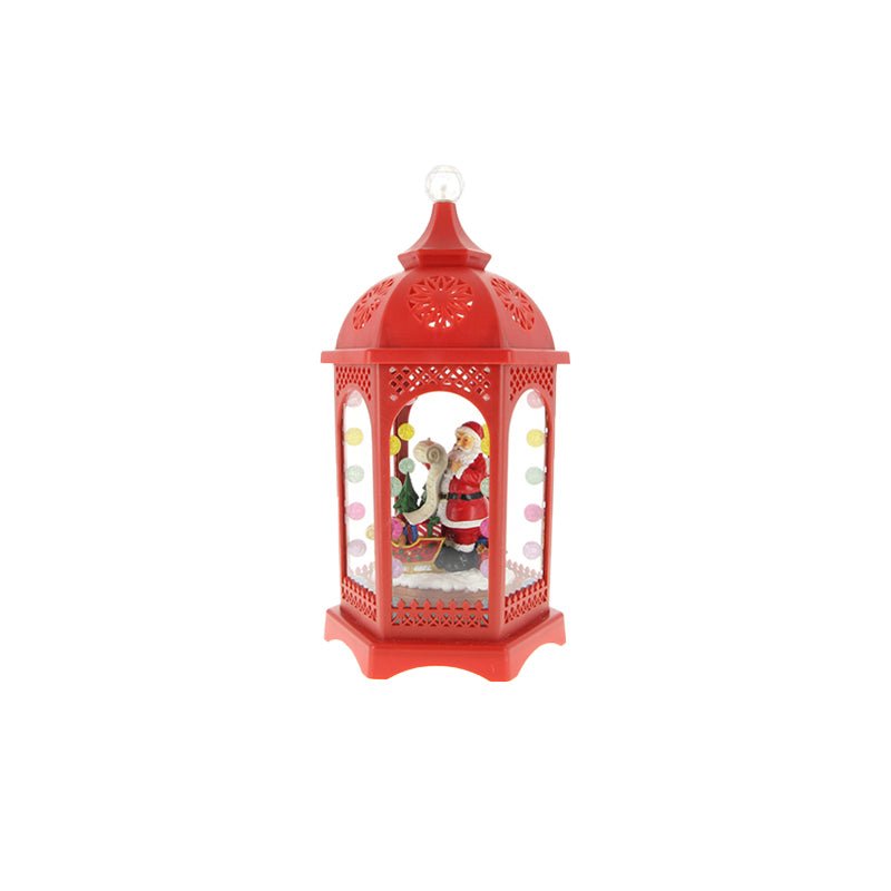 Lanterne de Noël lumineuse et musicale 40cm - Silumen