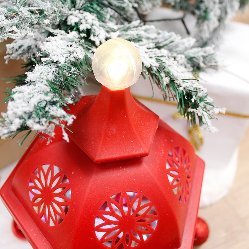 Lanterne de Noël lumineuse et musicale 40cm - Silumen