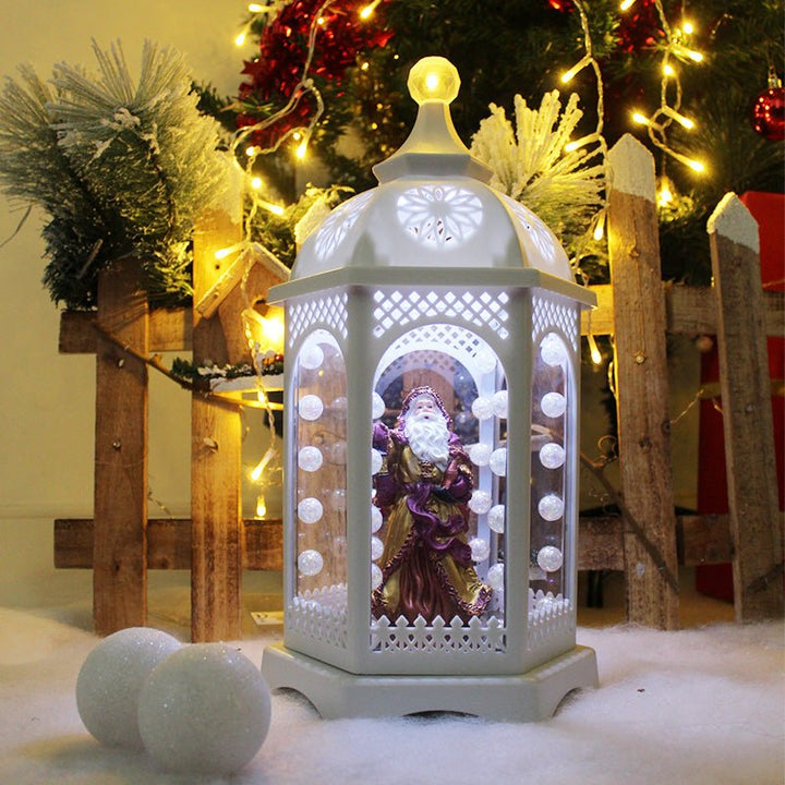 Lanterne de Noël lumineuse et musicale 40cm - Silumen