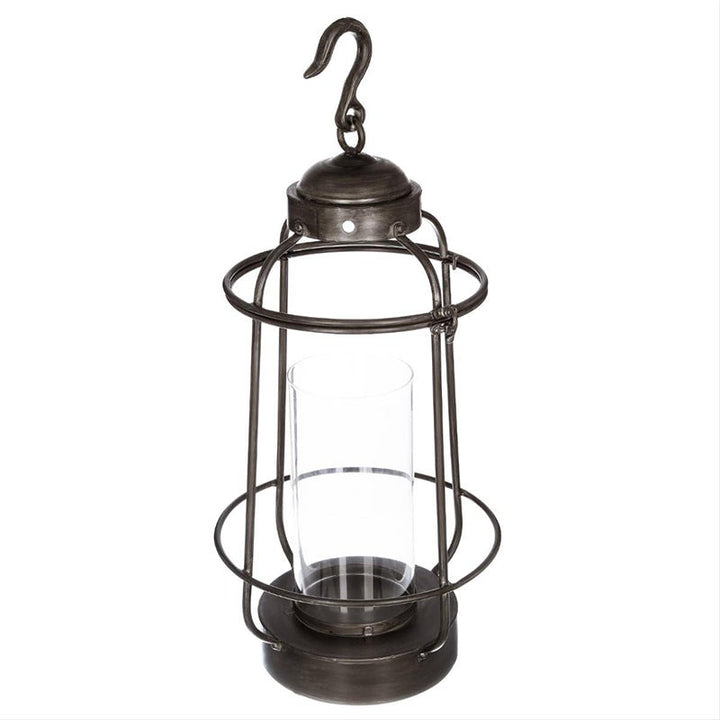 Lanterne Déco à Accrocher en Métal et Verre 63cm - Silumen