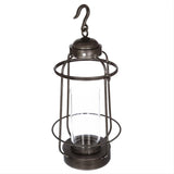 Decoratieve lantaarn om in metaal en glas 63 cm te hangen