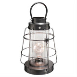 Lanterne LED en Métal et Verre 30cm - Noir