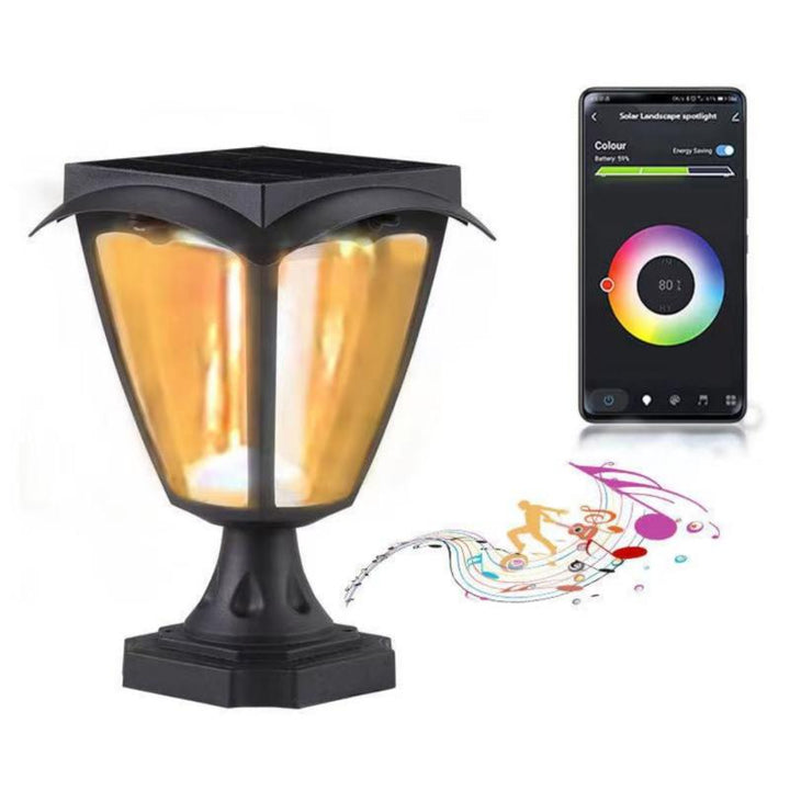 Lanterne Solaire Connectée à poser RGBW IP54 - Silumen