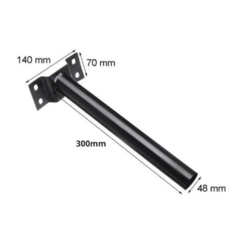 Luminaire LED urbain solaire 60W IP65 - Barre métallique - Silumen