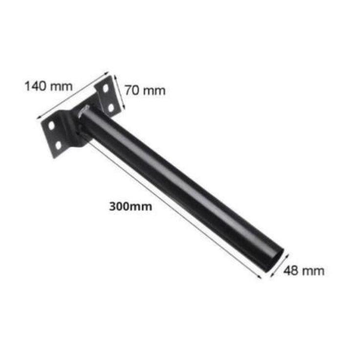 Luminaire LED urbain solaire 60W IP65 - Barre métallique - Silumen