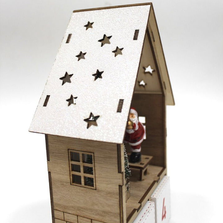 Maison calendrier à cube Lumière 15x24cm - Silumen