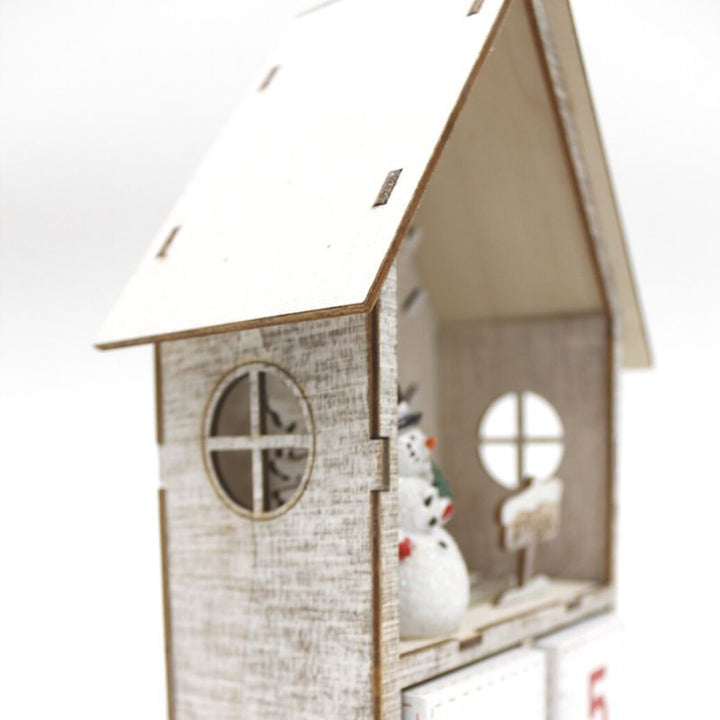 Maison calendrier à cube Lumière 15x24cm - Silumen