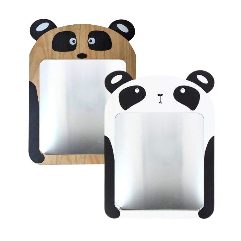 Miroir Panda en Bois - Silumen