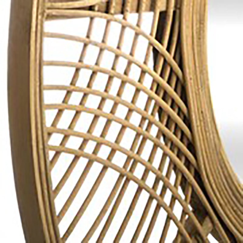 Miroir Rond en Bambou 70cm - Silumen