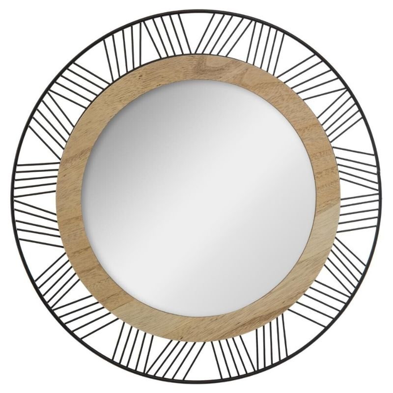 Miroir Rond en Fer 45 cm - Silumen