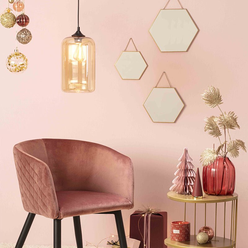 Miroirs Hexagonaux Suspendus Anses en chaîne (Lot de 3) - Silumen