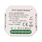 Witte wifi dubbele schakelaarmodule