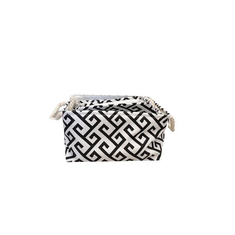 Panier de rangement pliable rectangulaire x 3 - Silumen