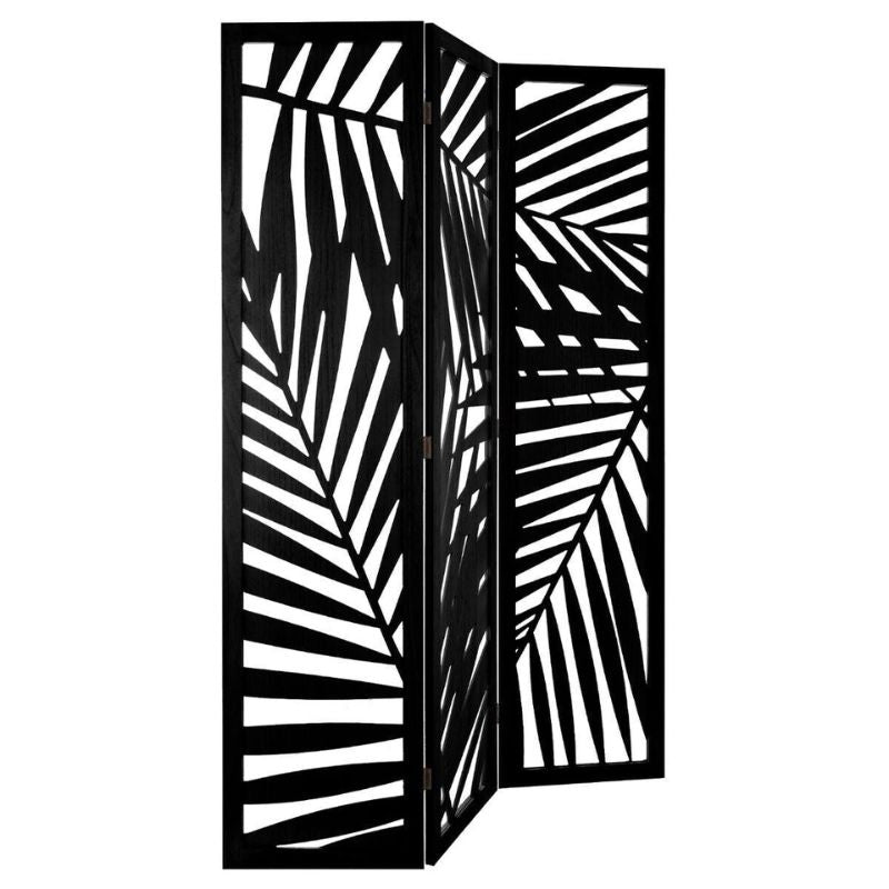 Paravent Bois Feuilles de Palmier 170 cm - Silumen
