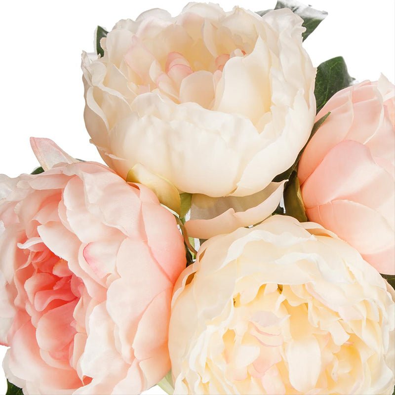 Pivoines Artificielles 30cm Bouquet de 4 Fleurs - Silumen