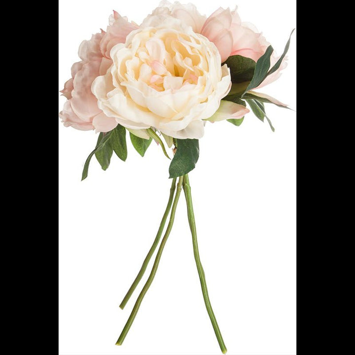 Pivoines Artificielles 30cm Bouquet de 4 Fleurs - Silumen