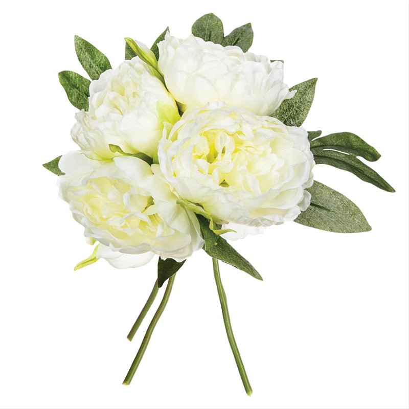 Pivoines Artificielles 30cm Bouquet de 4 Fleurs - Silumen