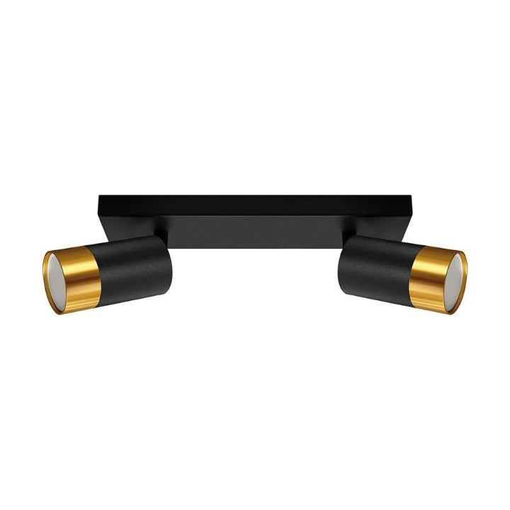Plafonnier 2 Spots Orientables OR pour Ampoule GU10 - Silumen