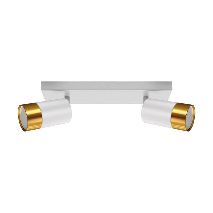 Plafonnier 2 Spots Orientables OR pour Ampoule GU10 - Silumen