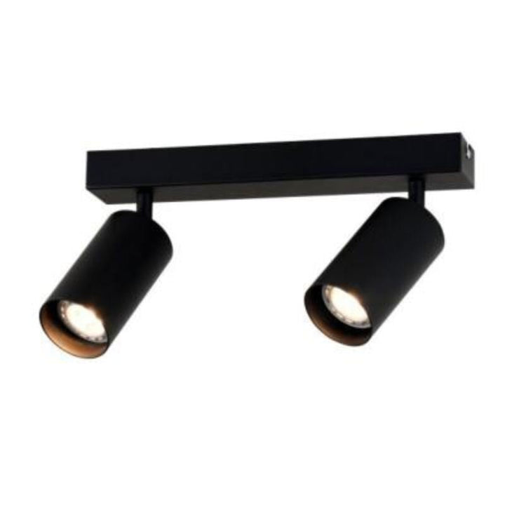 Plafonnier 2 Spots Orientables pour Ampoule GU10 - Silumen