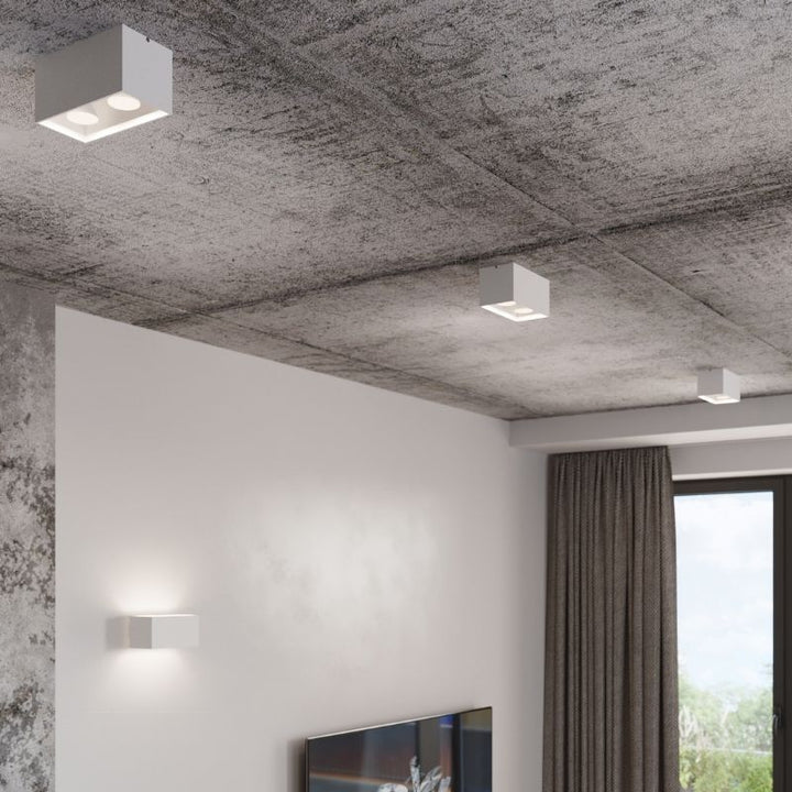 Plafonnier 2 Spots pour Ampoule GU10 - Silumen