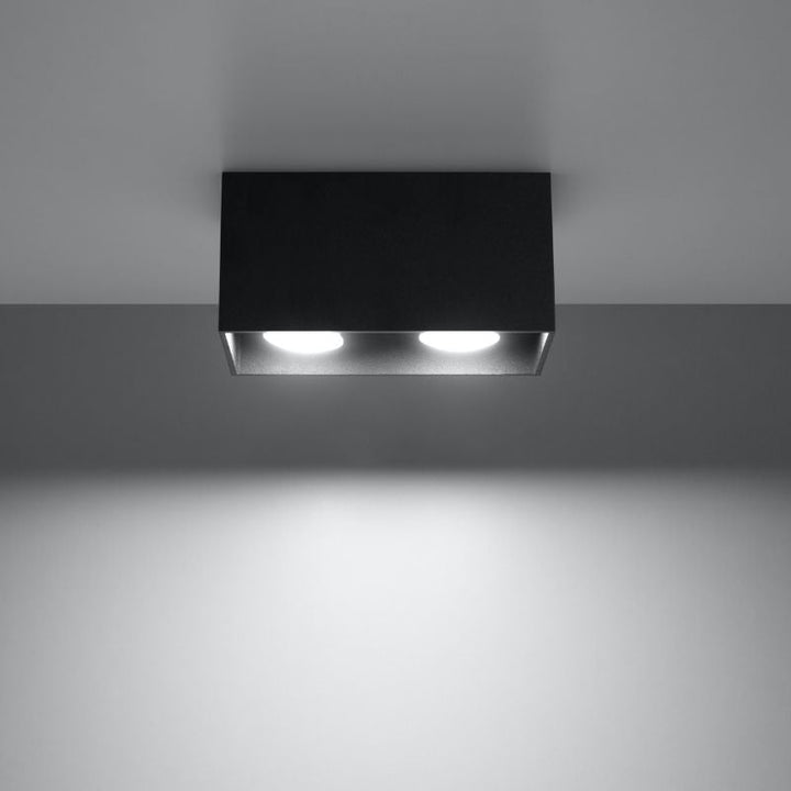 Plafonnier 2 Spots pour Ampoule GU10 - Silumen