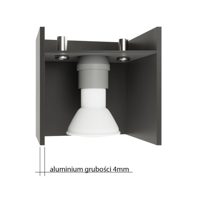 Plafonnier 2 Spots pour Ampoule GU10 - Silumen