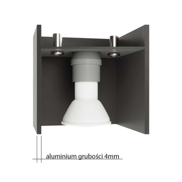 Plafonnier 2 Spots pour Ampoule GU10 - Silumen