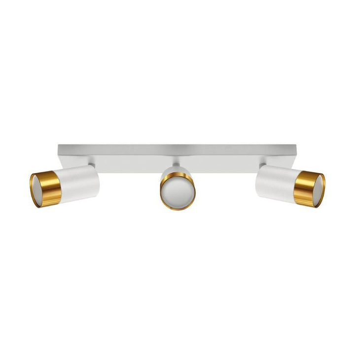 Plafonnier 3 Spots Orientables OR pour Ampoule GU10 - Silumen