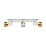 Plafonnier 3 Spots Orientables OR pour Ampoule GU10