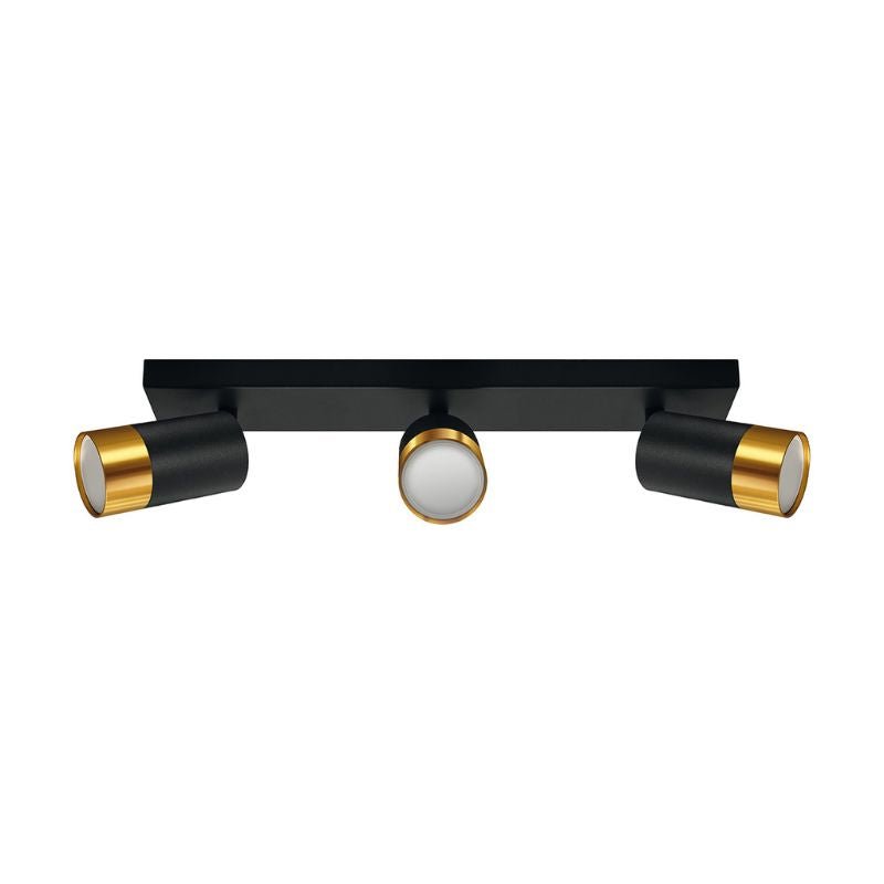 Plafonnier 3 Spots Orientables OR pour Ampoule GU10 - Silumen