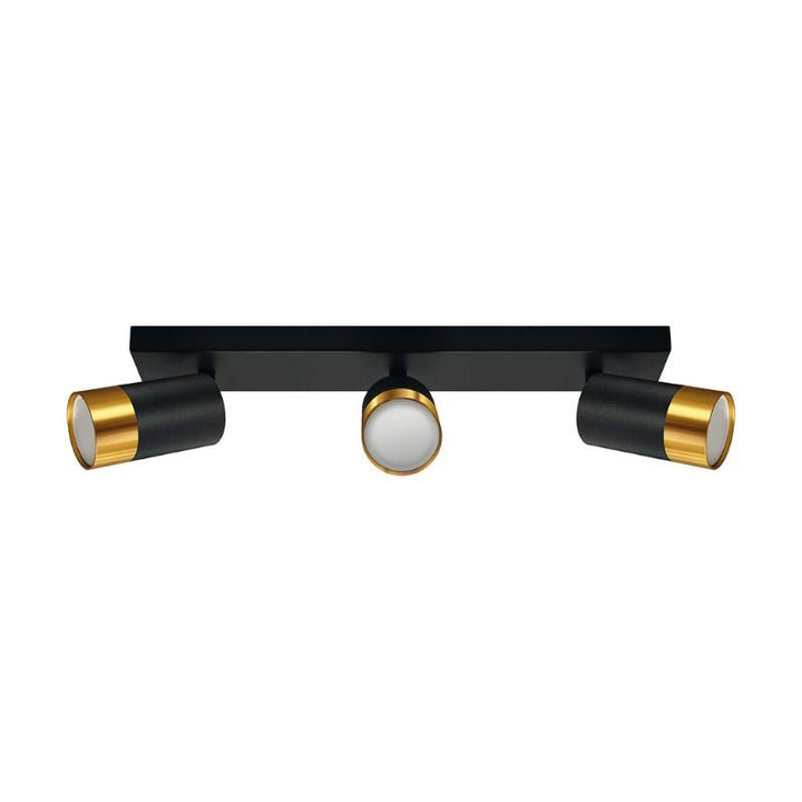 Plafonnier 3 Spots Orientables OR pour Ampoule GU10 - Silumen