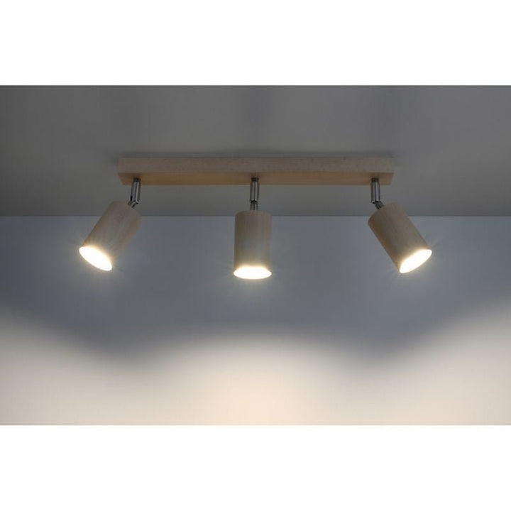 Plafonnier 3 Spots Orientables pour Ampoule GU10 - Silumen
