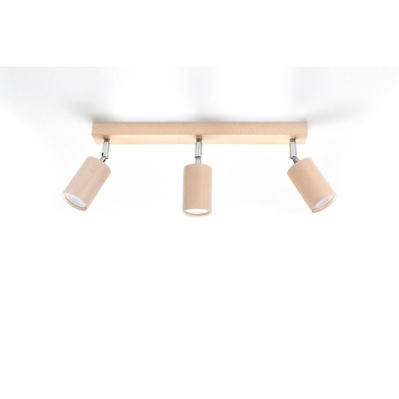 Plafonnier 3 Spots Orientables pour Ampoule GU10 - Silumen