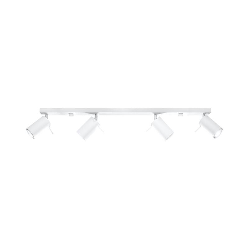 Plafonnier 4 Spots Orientables pour Ampoule GU10 - Silumen
