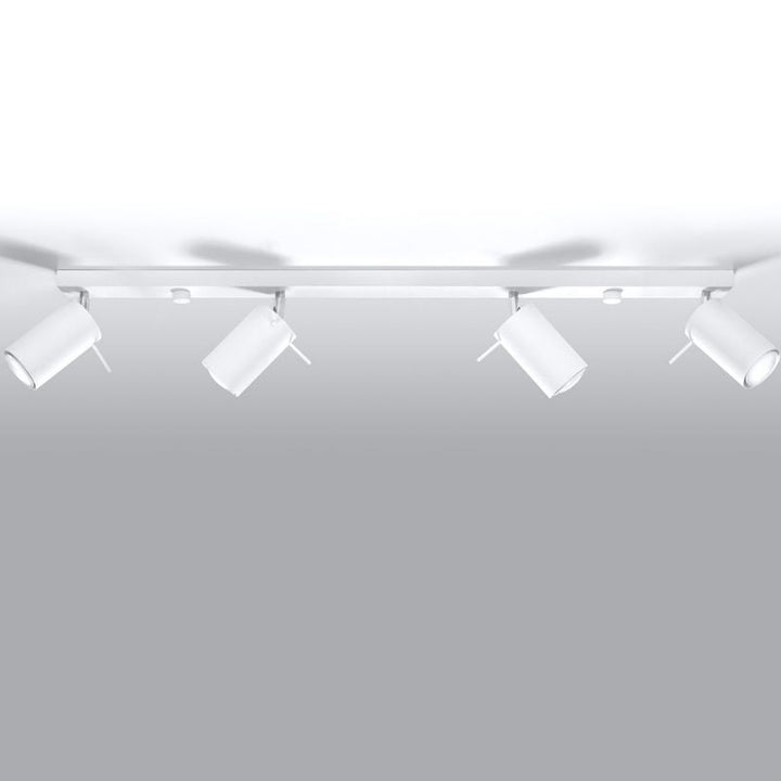 Plafonnier 4 Spots Orientables pour Ampoule GU10 - Silumen