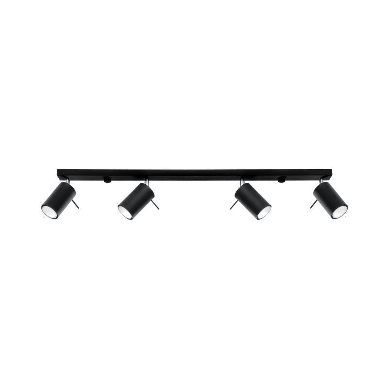 Plafonnier 4 Spots Orientables pour Ampoule GU10 - Silumen