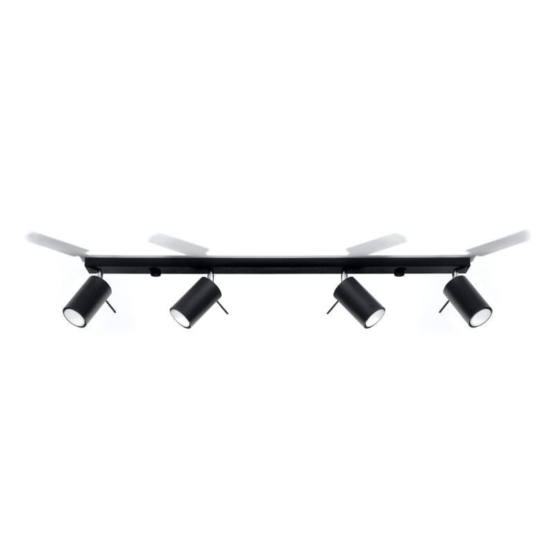 Plafonnier 4 Spots Orientables pour Ampoule GU10 - Silumen
