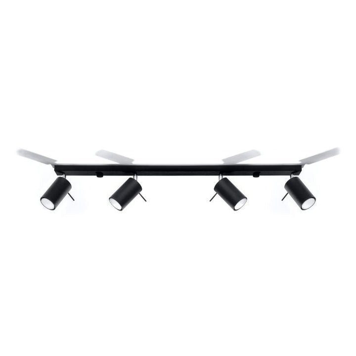 Plafonnier 4 Spots Orientables pour Ampoule GU10 - Silumen