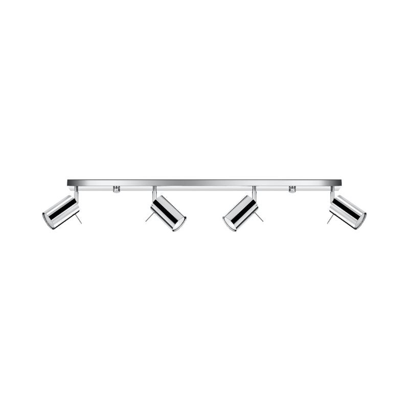 Plafonnier 4 Spots Orientables pour Ampoule GU10 - Silumen