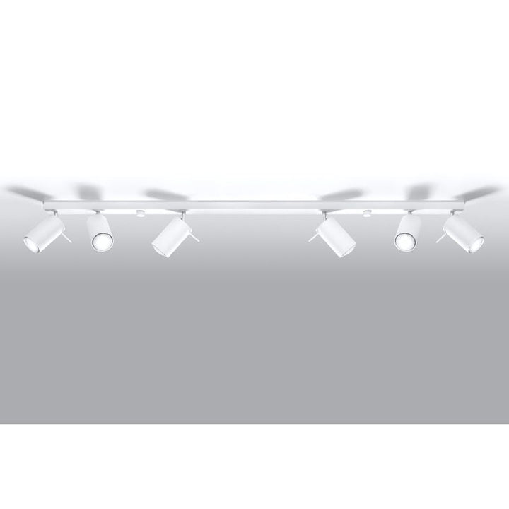 Plafonnier 6 Spots Orientables Bois pour Ampoule GU10 - Silumen