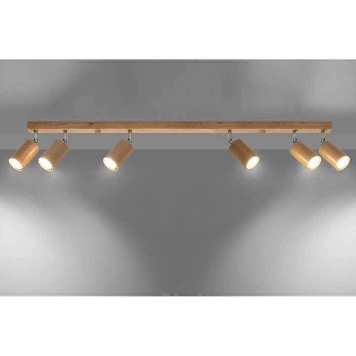 Plafonnier 6 Spots Orientables pour Ampoule GU10 - Silumen